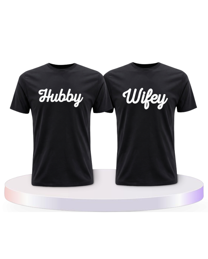 Gemeinsamer Look: Hubby und Wifey T-Shirts | Paarpulli