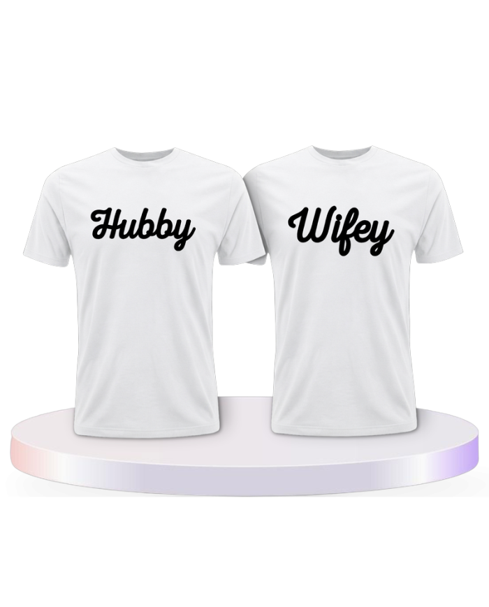 Gemeinsamer Look: Hubby und Wifey T-Shirts | Paarpulli