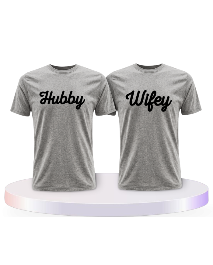 Gemeinsamer Look: Hubby und Wifey T-Shirts | Paarpulli