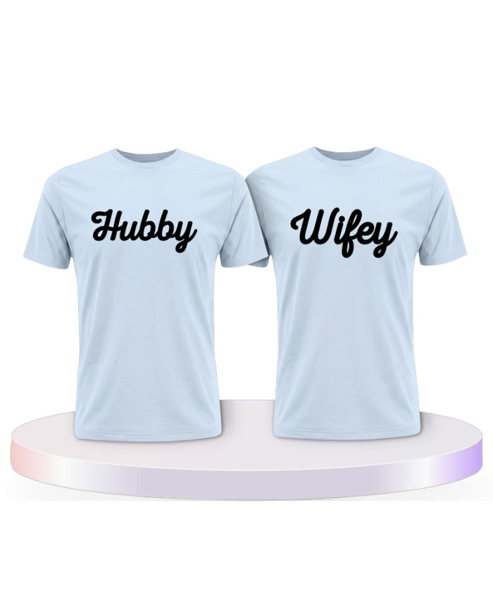 Gemeinsamer Look: Hubby und Wifey T-Shirts | Paarpulli