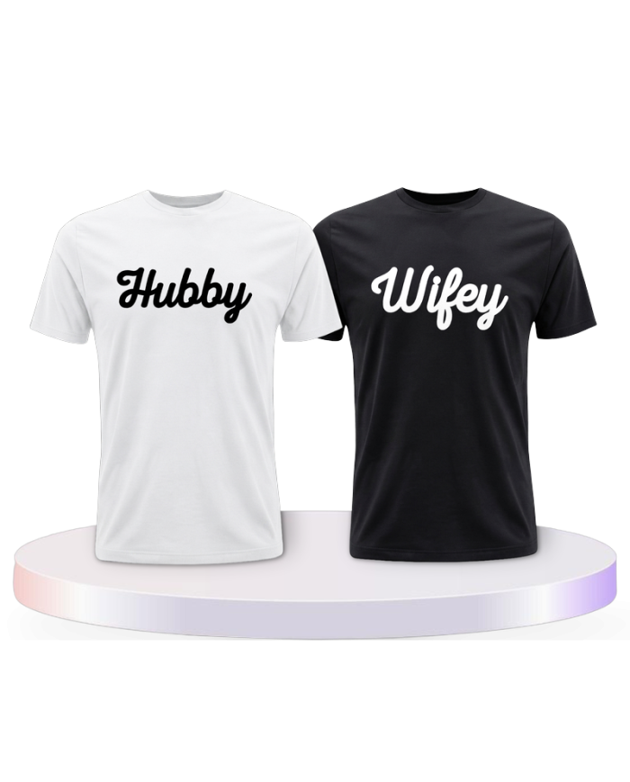 Gemeinsamer Look: Hubby und Wifey T-Shirts | Paarpulli