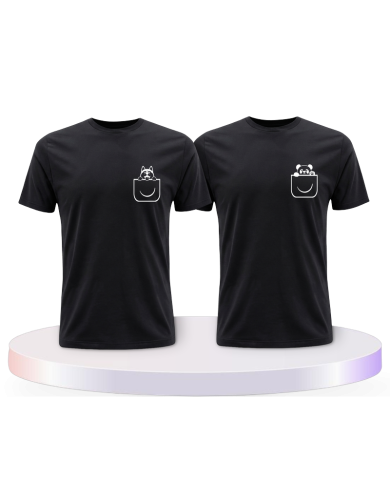 Panda und Wolf Pärchen T-Shirts | Paarpulli