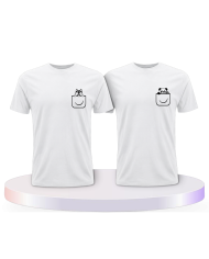 Panda und Wolf Pärchen T-Shirts | Paarpulli