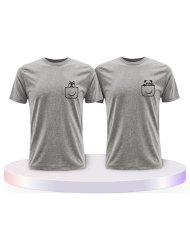 Panda und Wolf Pärchen T-Shirts | Paarpulli