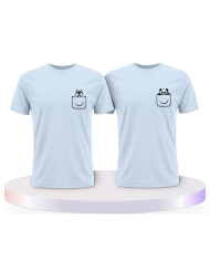 Panda und Wolf Pärchen T-Shirts | Paarpulli
