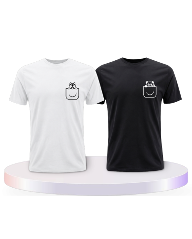 Panda und Wolf Pärchen T-Shirts | Paarpulli
