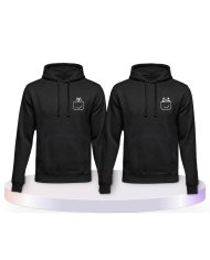 Panda und Wolf Couple Hoodies kaufen | Paarpulli