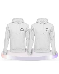 Panda und Wolf Couple Hoodies kaufen | Paarpulli