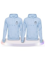 Panda und Wolf Couple Hoodies kaufen | Paarpulli