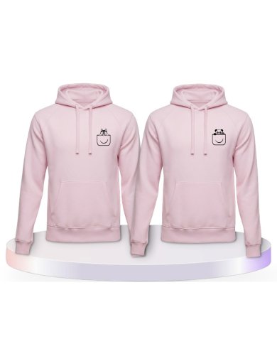 Panda und Wolf Couple Hoodies kaufen | Paarpulli