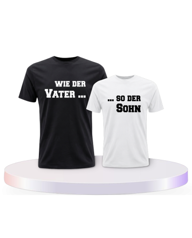 Wie der Vater so der Sohn Couple T-Shirts kaufen | Paarpulli