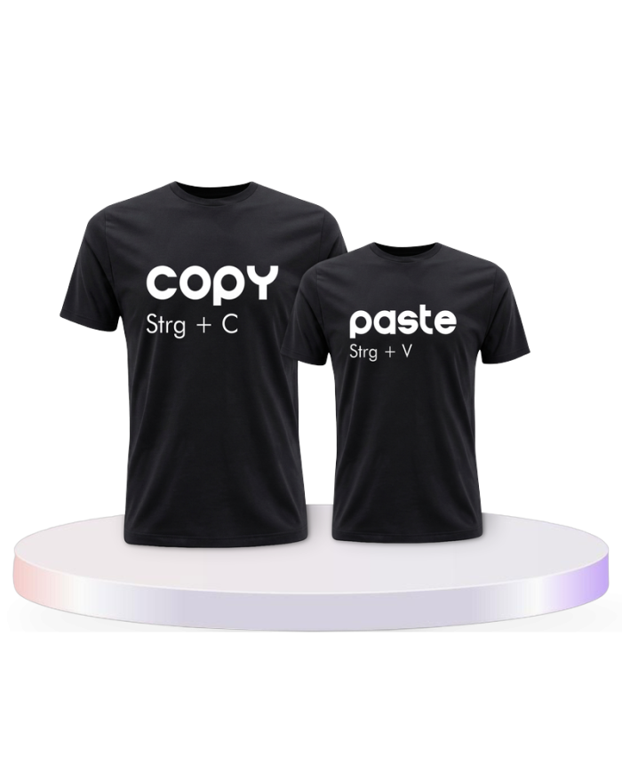 Copy Strg+C und Paste Strg+V für Eltern-Kind T-Shirts | Paarpulli