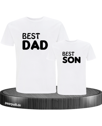 Vater und Sohn T-Shirt-Set Best Son und Best Dad Vater und Sohn T-Shirt-Set Best Son und Best Dad