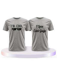 I'm Cool und I love Cool Guys Couple T-Shirts kaufen | Paarpulli
