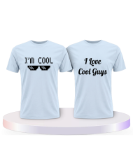 I'm Cool und I love Cool Guys Couple T-Shirts kaufen | Paarpulli