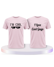 I'm Cool und I love Cool Guys Couple T-Shirts kaufen | Paarpulli