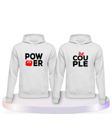 Gemeinsamer Look: Power mit extra Motiven Hoodies | Paarpulli