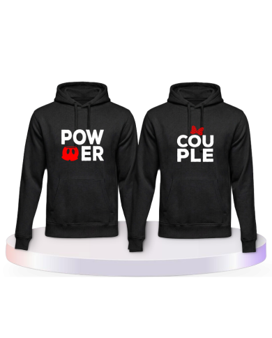 Gemeinsamer Look: Power mit extra Motiven Hoodies | Paarpulli