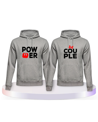Gemeinsamer Look: Power mit extra Motiven Hoodies | Paarpulli