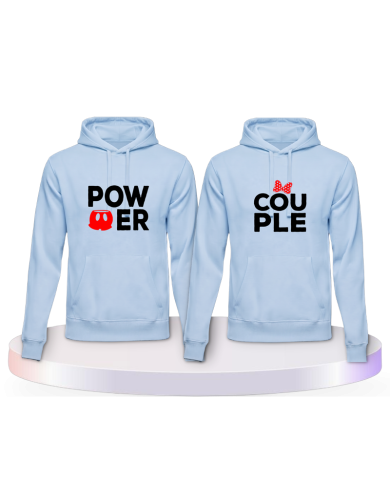 Gemeinsamer Look: Power mit extra Motiven Hoodies | Paarpulli