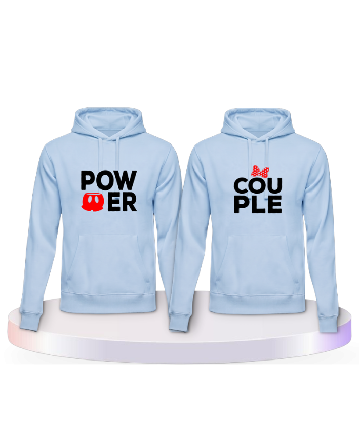 Gemeinsamer Look: Power mit extra Motiven Hoodies | Paarpulli