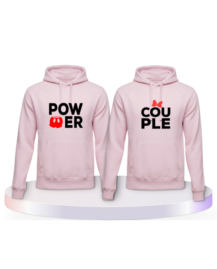 Gemeinsamer Look: Power mit extra Motiven Hoodies | Paarpulli