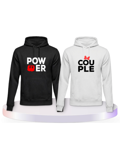 Gemeinsamer Look: Power mit extra Motiven Hoodies | Paarpulli