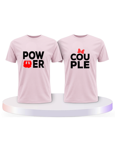 Power mit extra Motiven Pärchen T-Shirts | Paarpulli