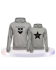 Bodyguard und Little Star Eltern-Kind Hoodies | Paarpulli