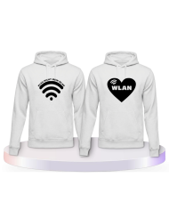 Gemeinsamer Look: Klau nicht mein WLAN Hoodies | Paarpulli