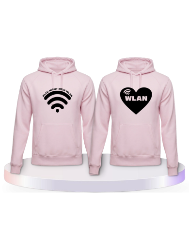 Gemeinsamer Look: Klau nicht mein WLAN Hoodies | Paarpulli