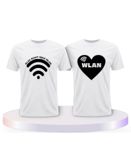 Klau nicht mein WLAN Pärchen T-Shirts | Paarpulli