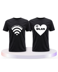 Klau nicht mein WLAN Pärchen T-Shirts | Paarpulli