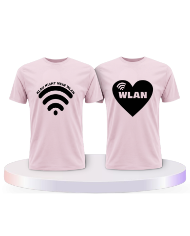 Klau nicht mein WLAN Pärchen T-Shirts | Paarpulli