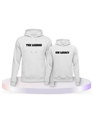 The Legend und His Legacy Vater Kind Pärchen Hoodies | Paarpulli