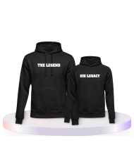 The Legend und His Legacy Vater Kind Pärchen Hoodies | Paarpulli