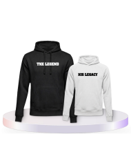 The Legend und His Legacy Vater Kind Pärchen Hoodies | Paarpulli