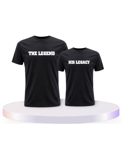 The Legend und His Legacy Vater Kind Pärchen T-Shirts | Paarpulli