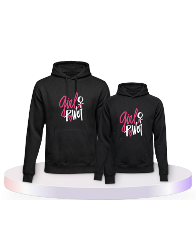 Eltern-Kind Partnerlook Girl Power | Paarpulli