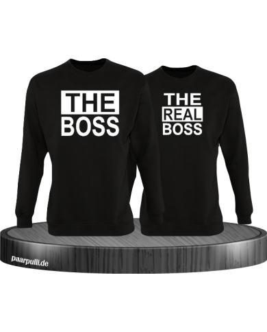 The Boss The real Boss sweatshirts partnerlook in schwarz