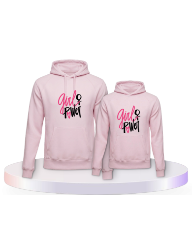 Eltern-Kind Partnerlook Girl Power | Paarpulli