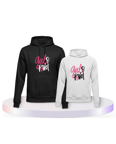 Eltern-Kind Partnerlook Girl Power | Paarpulli