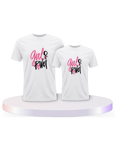 Eltern-Kind Partnerlook Girl Power für | Paarpulli