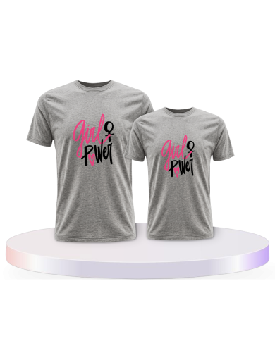 Eltern-Kind Partnerlook Girl Power für | Paarpulli