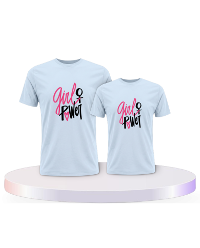 Eltern-Kind Partnerlook Girl Power für | Paarpulli