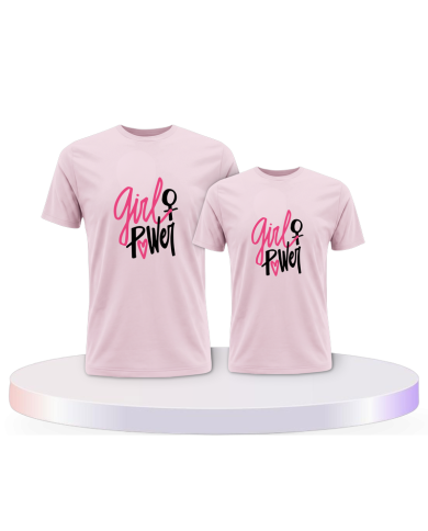 Eltern-Kind Partnerlook Girl Power für | Paarpulli