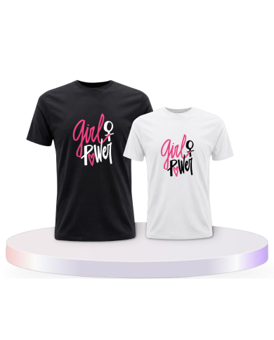 Eltern-Kind Partnerlook Girl Power für | Paarpulli