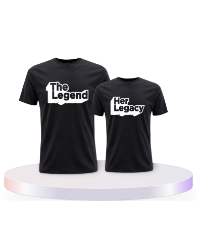 The Legend & Her Legacy Mutter und Baby Pärchen T-Shirts | Paarpulli