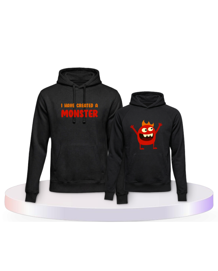 I've created a monster Couple Hoodies kaufen | Paarpulli