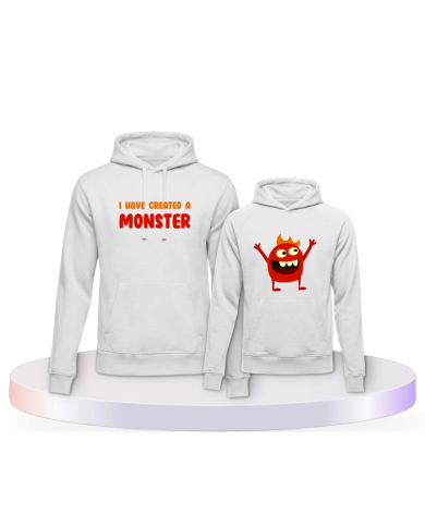 I've created a monster Couple Hoodies kaufen | Paarpulli